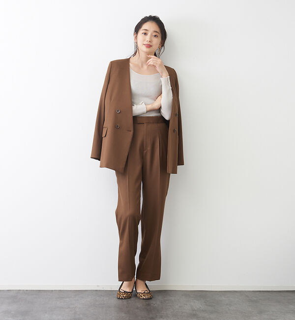 Rouge vif「トリコチンサイドスリットパンツ」|その他|