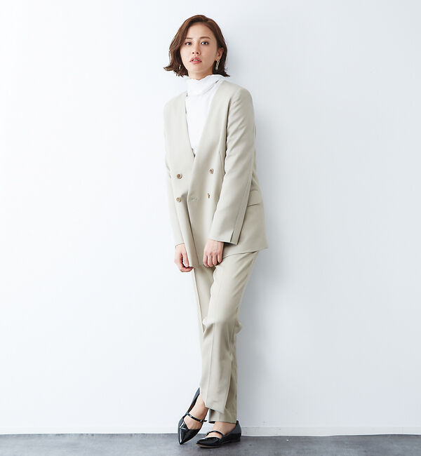 Rouge vif「トリコチンサイドスリットパンツ」|その他|