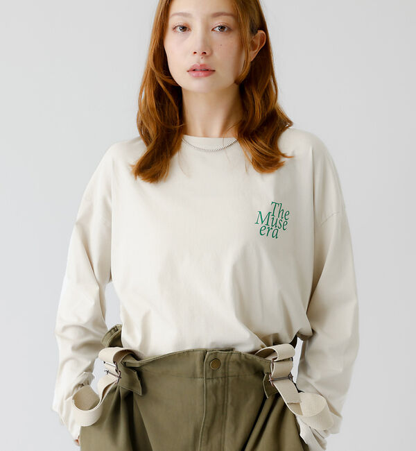 Rouge vif「【MICA&DEAL /マイカアンドディール】バックプリントロンT/カットソー/」|Tシャツ・カットソー|ベージュ