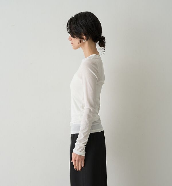 qualite「【接触冷感素材】ストレッチフライスカットソー」|Tシャツ・カットソー|