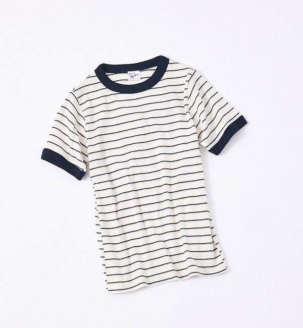 NOMINE「【Robert P. Miller】パネル リブ ハーフスリーブ/半袖 Tシャツ」|Tシャツ・カットソー|ホワイト