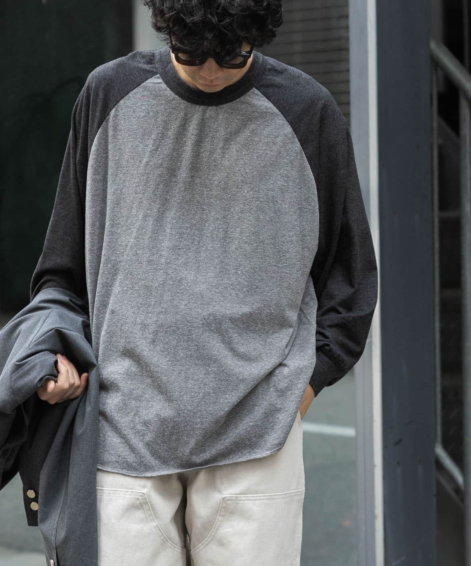 URBAN RESEARCH DOORS「FORK&SPOON　ベースボールロングスリーブTシャツ」|Tシャツ・カットソー|