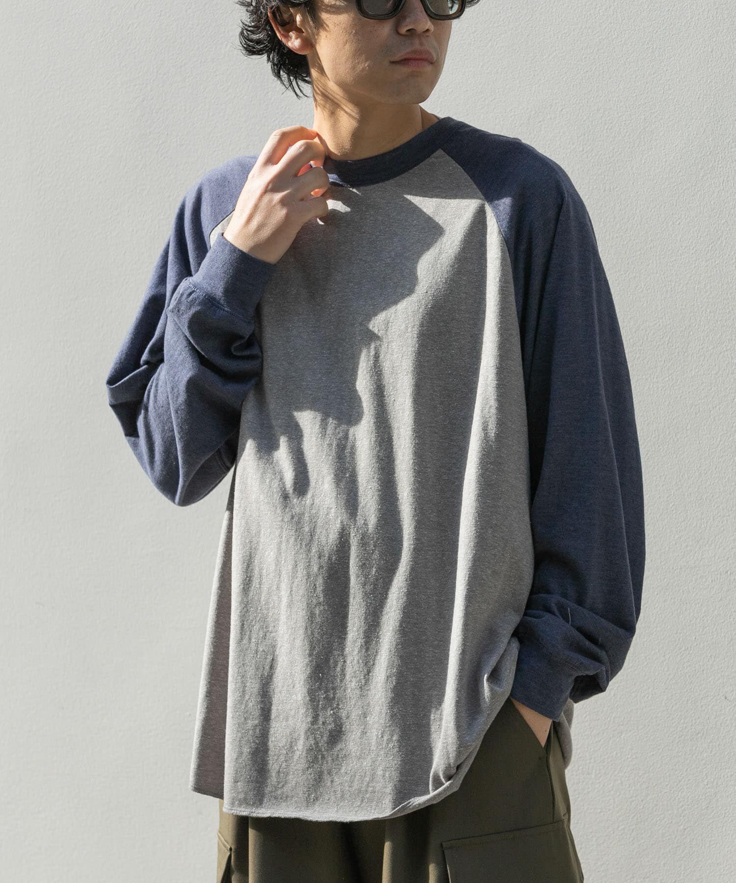URBAN RESEARCH DOORS「FORK&SPOON　ベースボールロングスリーブTシャツ」|Tシャツ・カットソー|