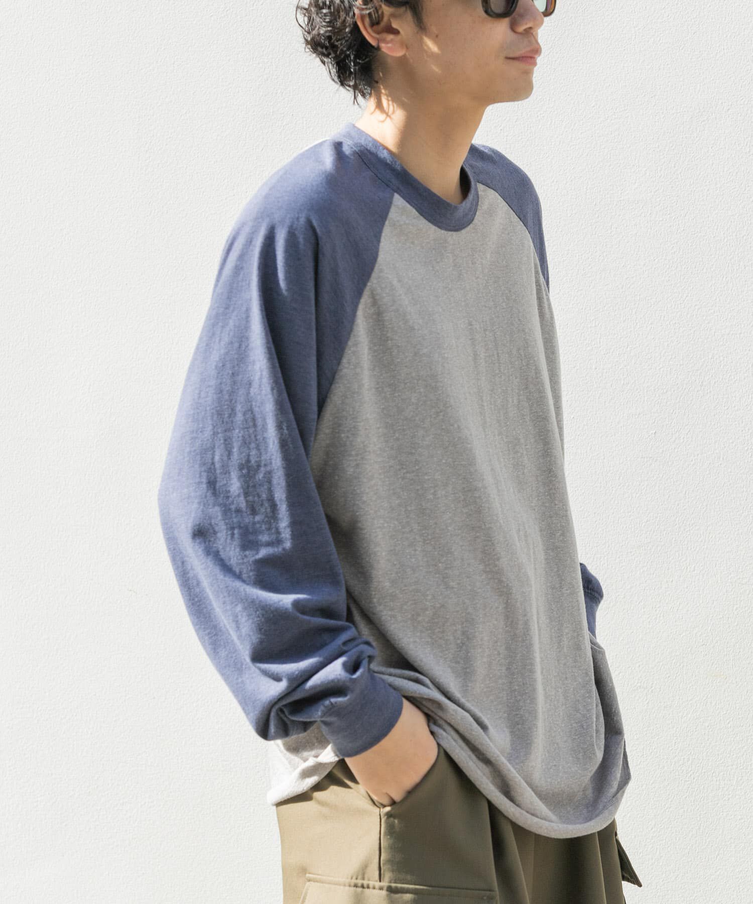URBAN RESEARCH DOORS「FORK&SPOON　ベースボールロングスリーブTシャツ」|Tシャツ・カットソー|