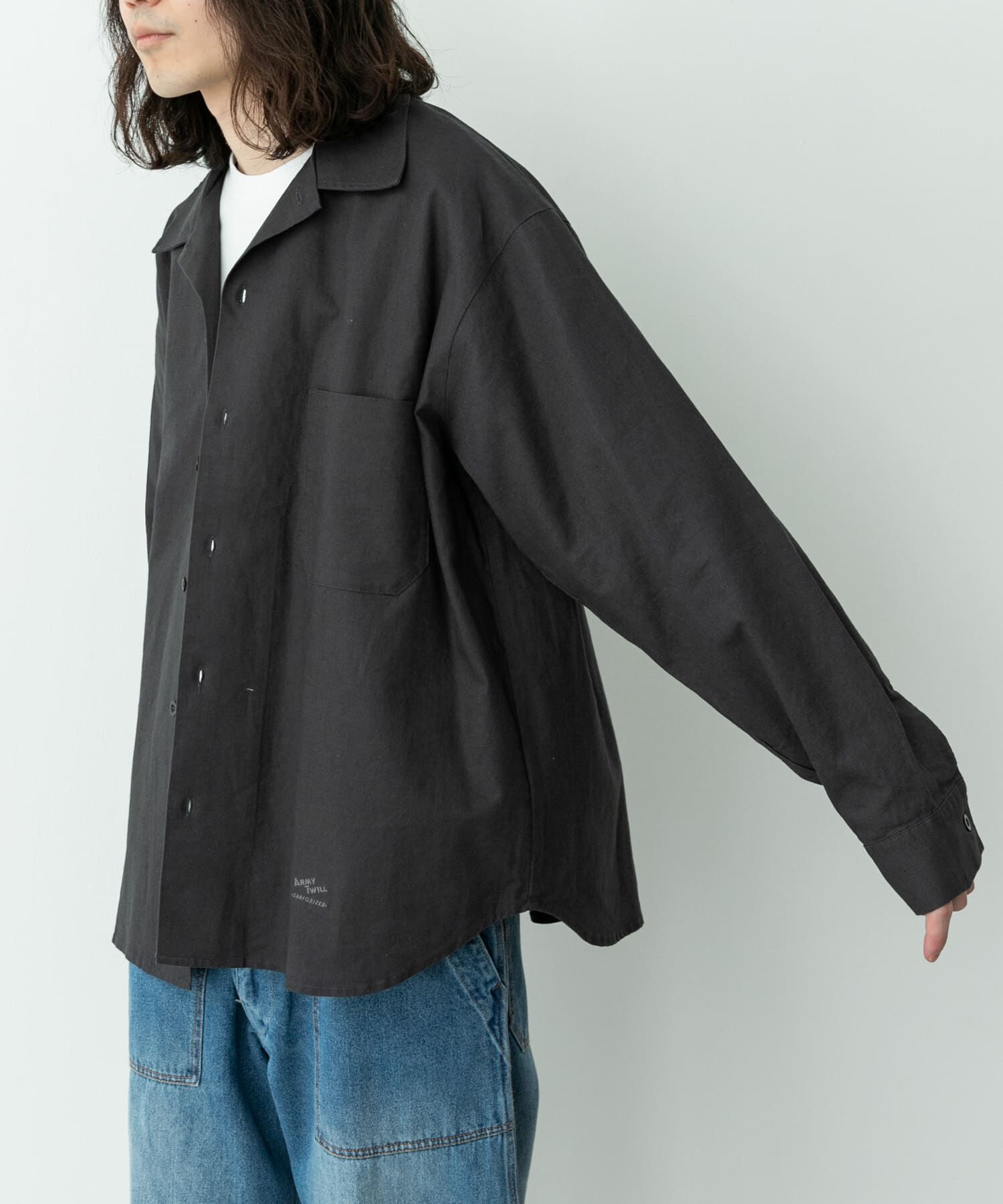 Sonny Label 「ARMY TWILL　COTTON LINEN UTILITYSHIRTS」|シャツ・ブラウス|