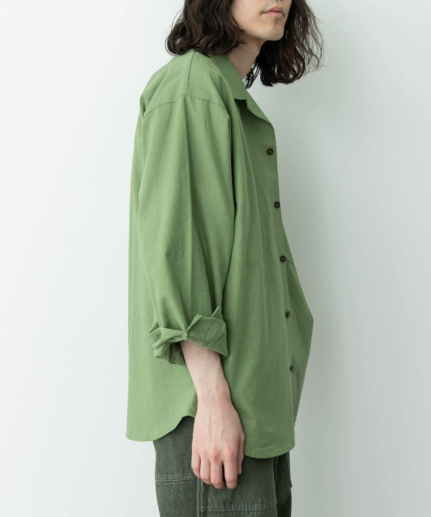 Sonny Label 「ARMY TWILL　COTTON LINEN UTILITYSHIRTS」|シャツ・ブラウス|