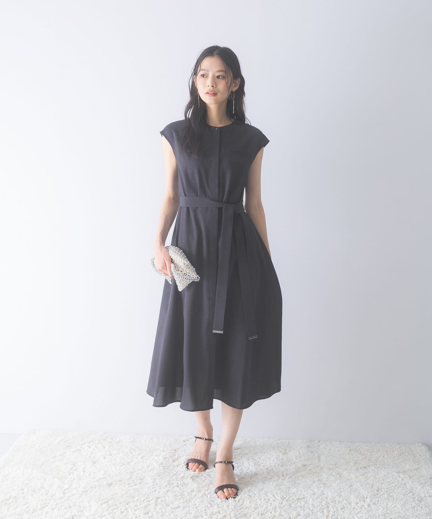 URBAN RESEARCH ROSSO「『UR TECH DRYLUXE』ポケットデザインワンピース」|ワンピース|