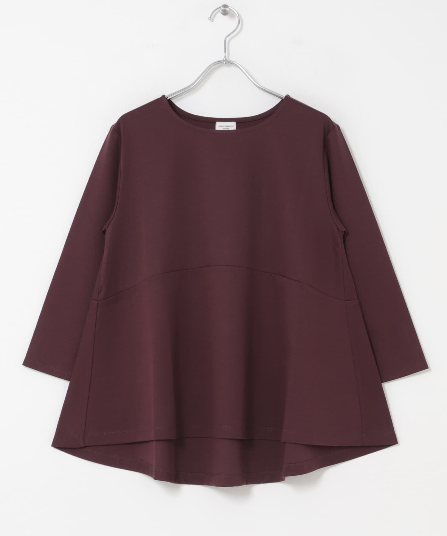 URBAN RESEARCH DOORS「『UR TECH』完声シルケットペプラムプルオーバー」|Tシャツ・カットソー|