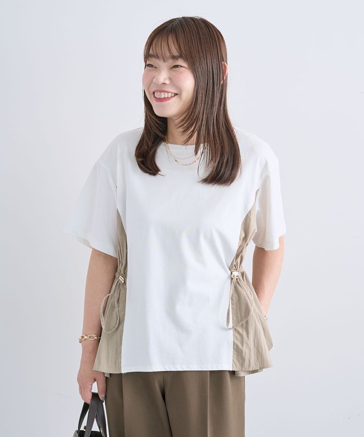 Green Parks「異素材ドッキングプルオーバー」|Tシャツ・カットソー|