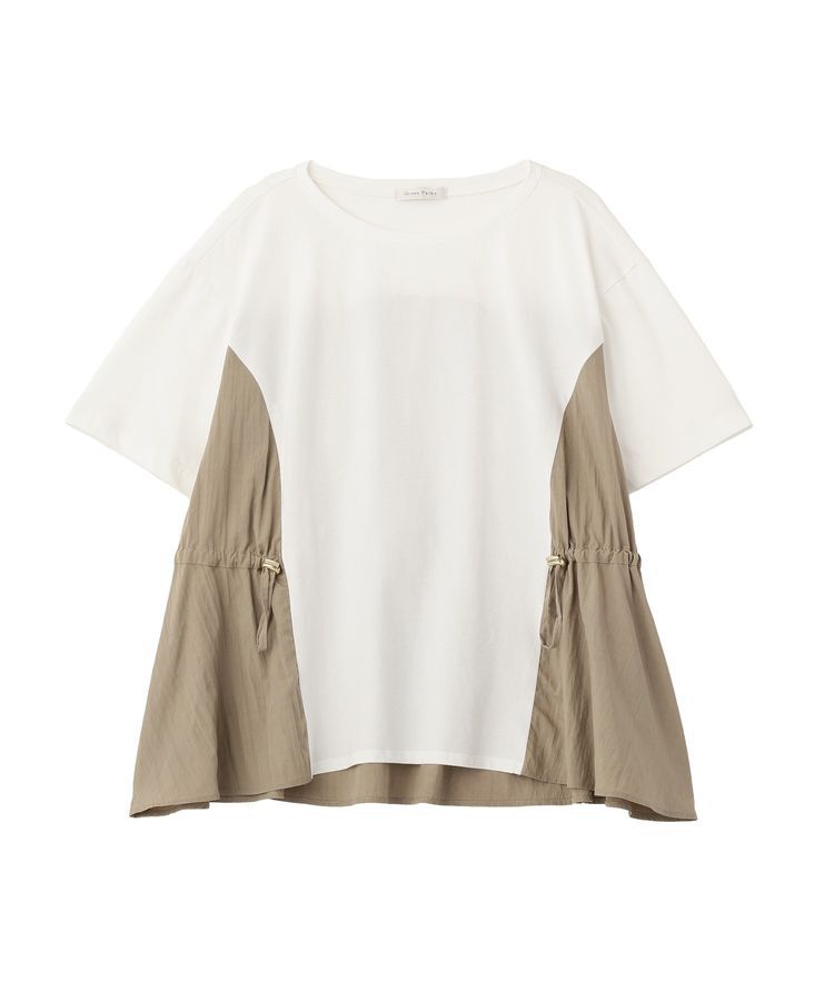 Green Parks「異素材ドッキングプルオーバー」|Tシャツ・カットソー|