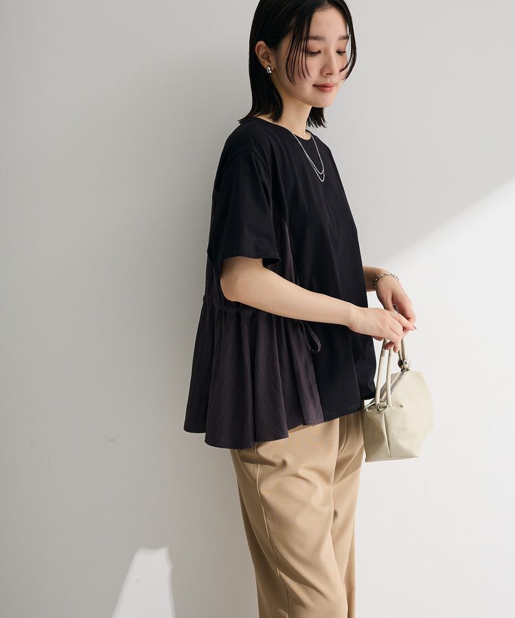 Green Parks「異素材ドッキングプルオーバー」|Tシャツ・カットソー|