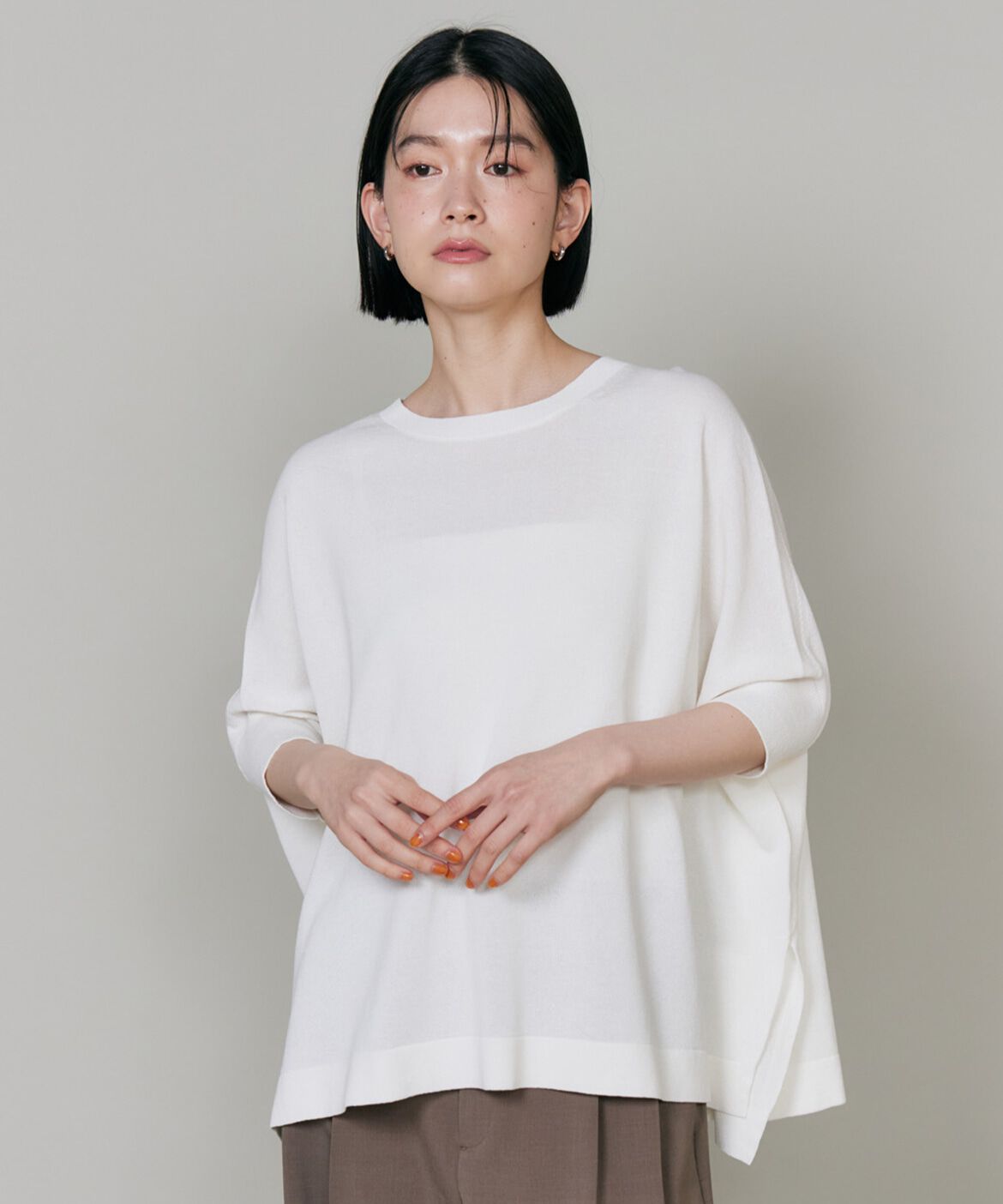 DAY by DAY it&rsquo;s international「ポンチョニットプルオーバー」|ニット・セーター|オフホワイト1
