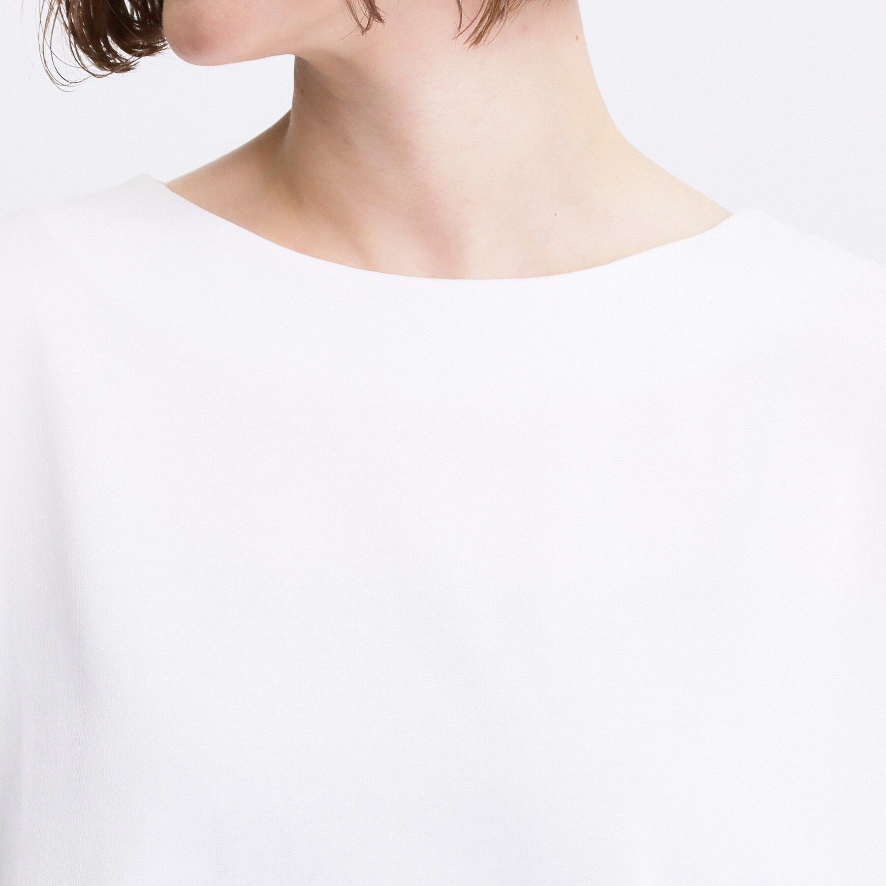 grove「【体型カバー】刺繍チュールレースドッキングカットソー」|Tシャツ・カットソー|