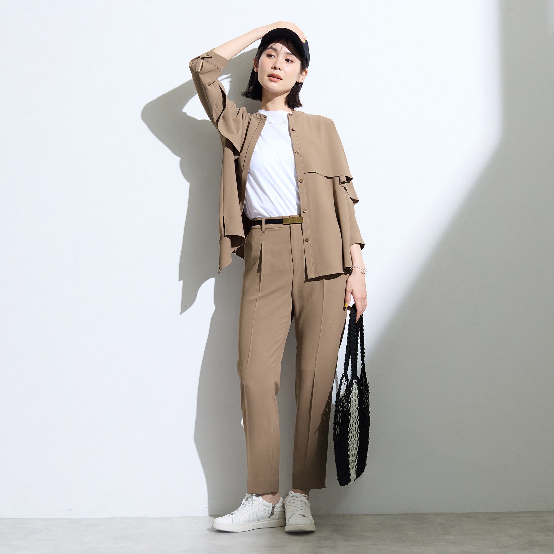 INDIVI「【接触冷感/UVケア/着る日傘】テーパードパンツ」|その他|