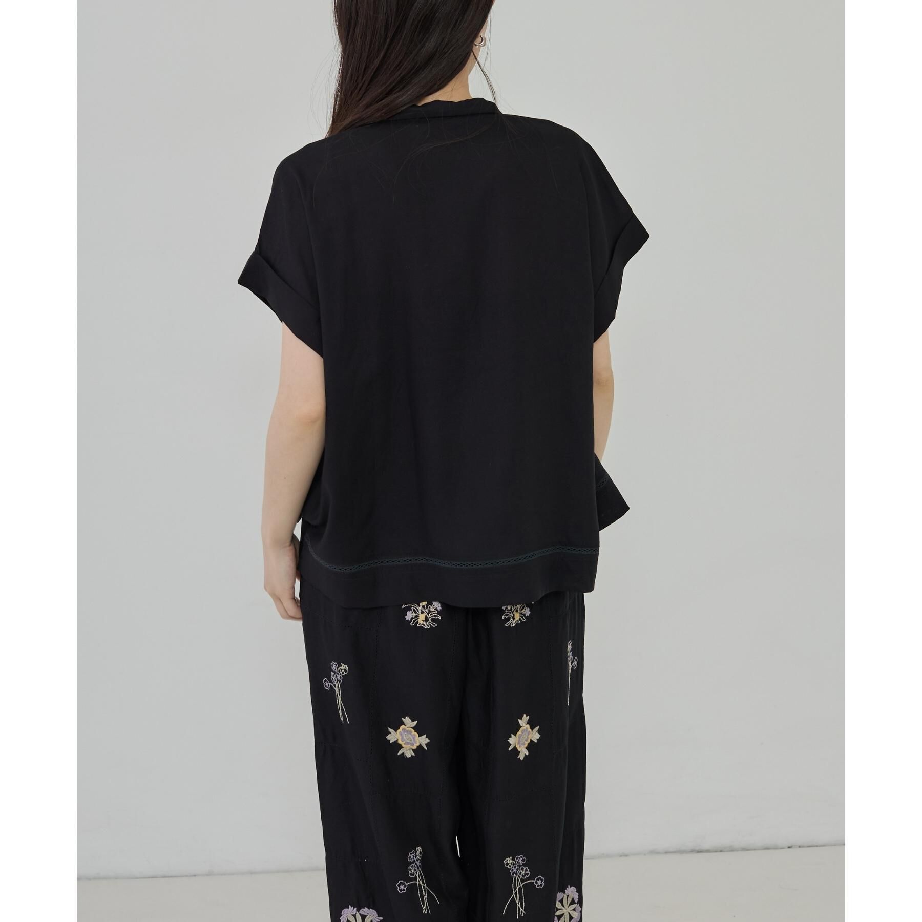 GALLEST「アート刺繍半袖シャツ【セットアップ可能】」|シャツ・ブラウス|