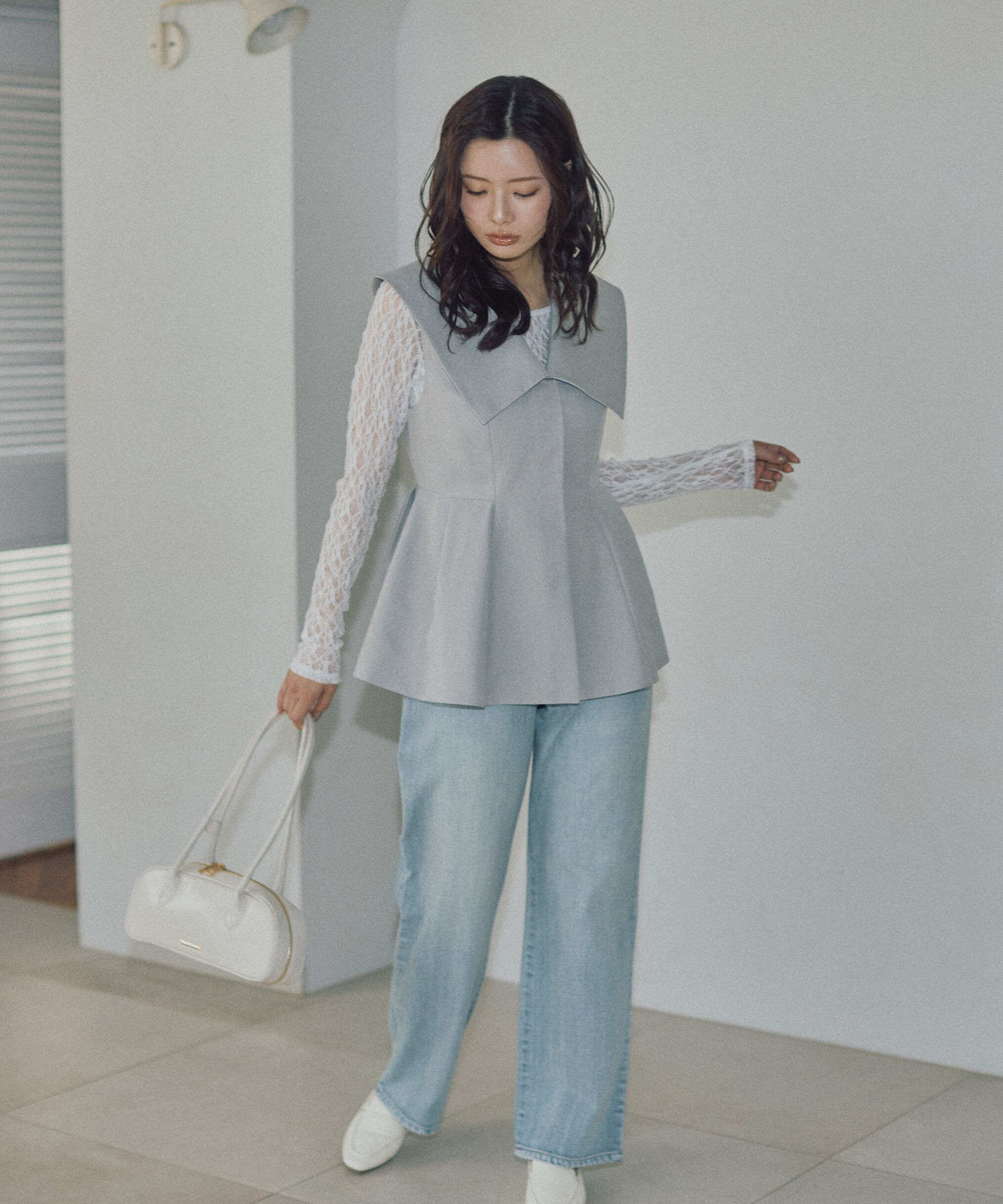 PROPORTION BODY DRESSING「〈a/mie〉ビッグカラージレ　26SS」|ブルゾン・スタジャン|