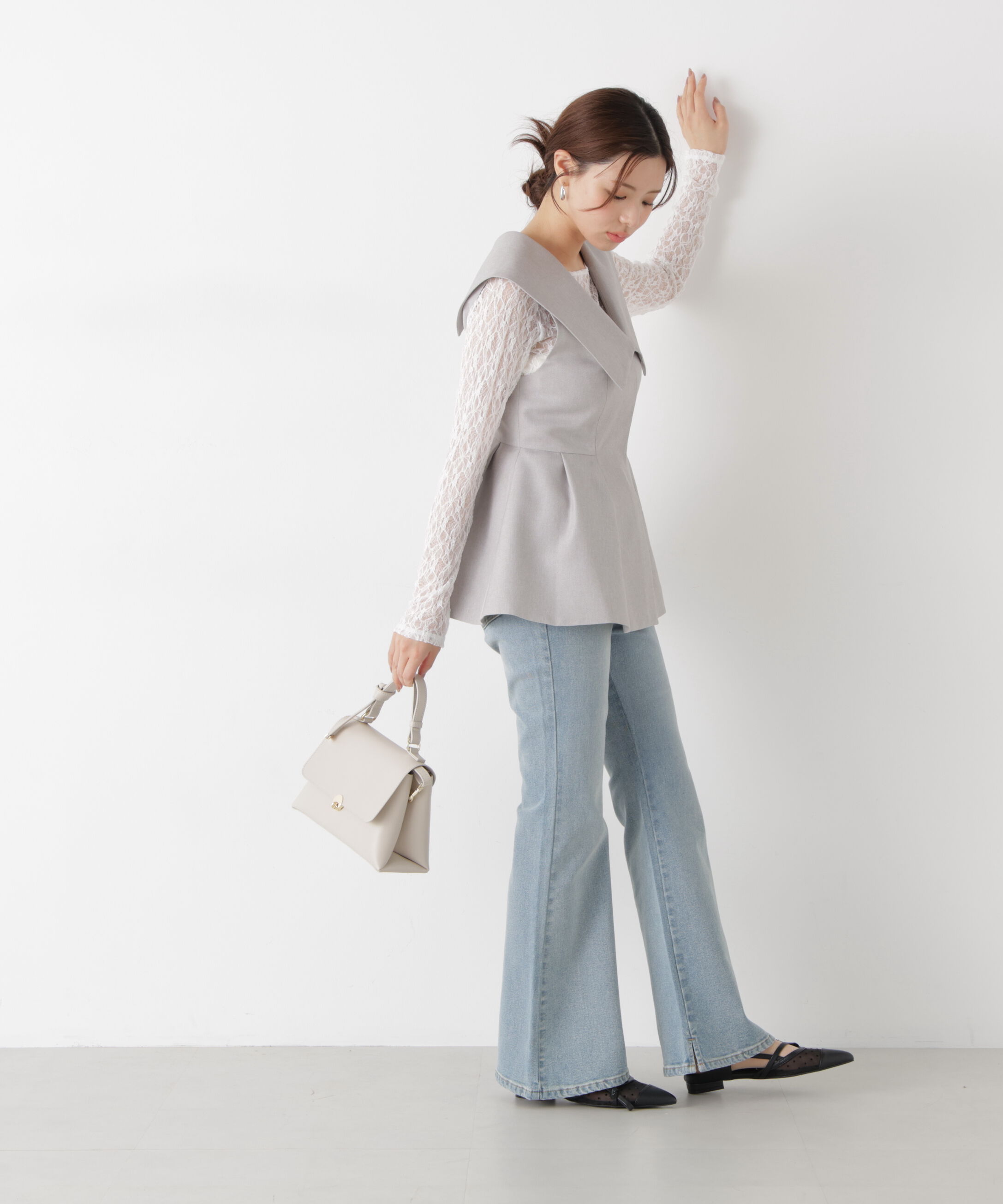 PROPORTION BODY DRESSING「〈a/mie〉ビッグカラージレ　26SS」|ブルゾン・スタジャン|