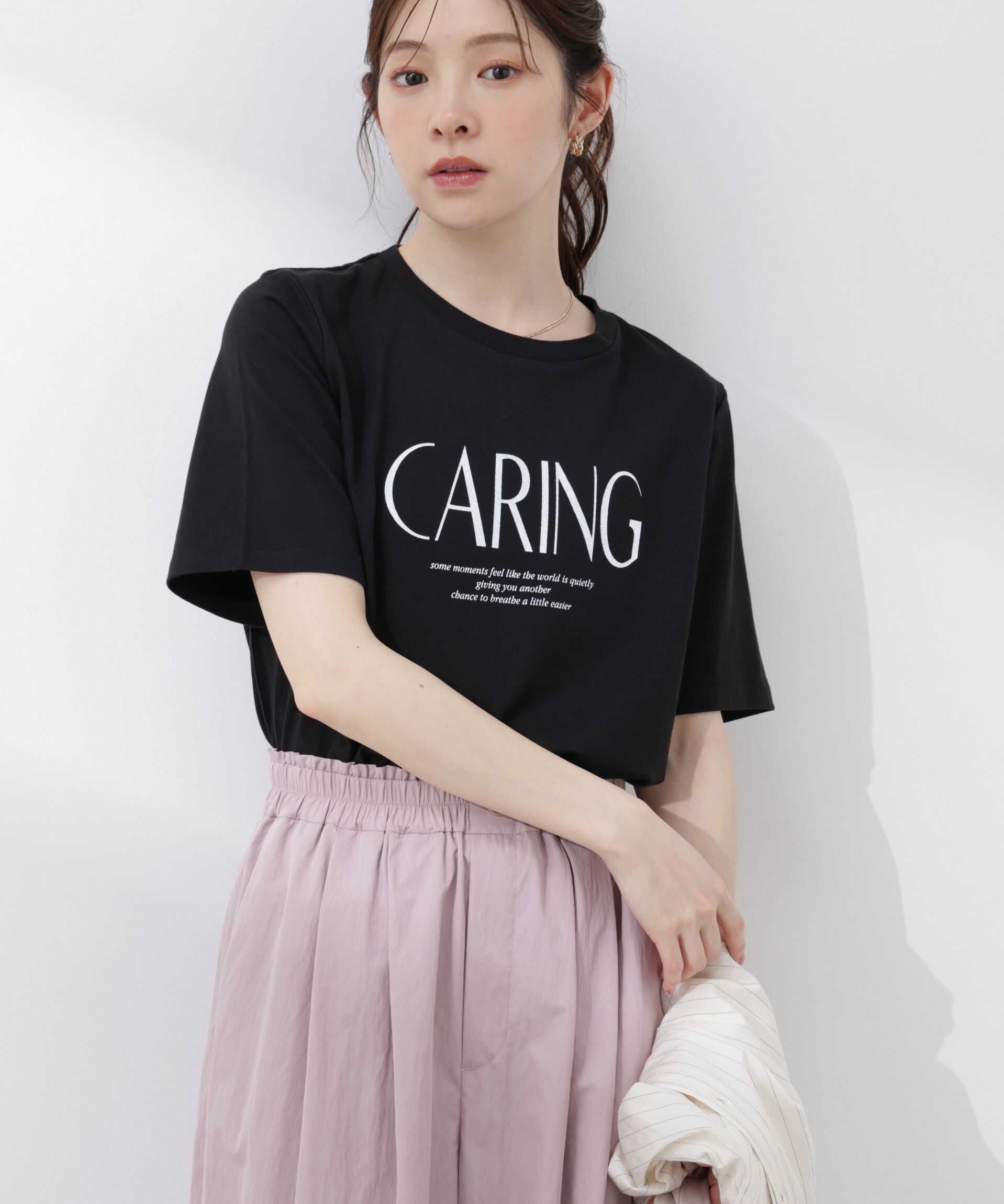 PROPORTION BODY DRESSING「〈a/mie〉グラフィックTシャツ 26SS」|Tシャツ・カットソー|ブラック