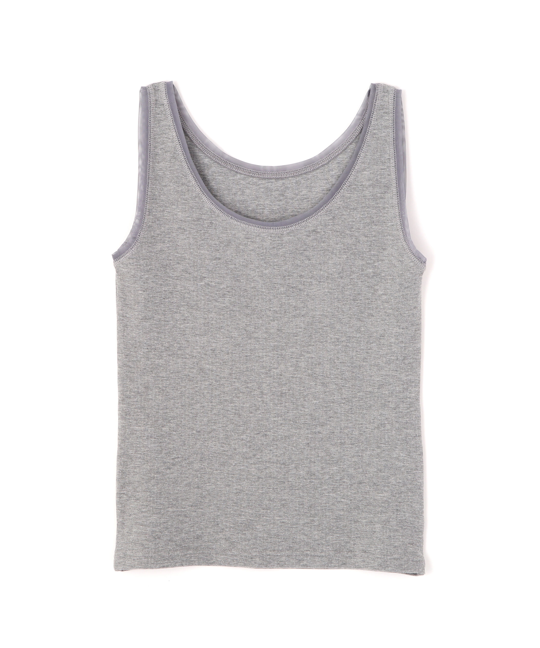 PROPORTION BODY DRESSING「チュールトリムタンクトップ 26SS」|Tシャツ・カットソー|