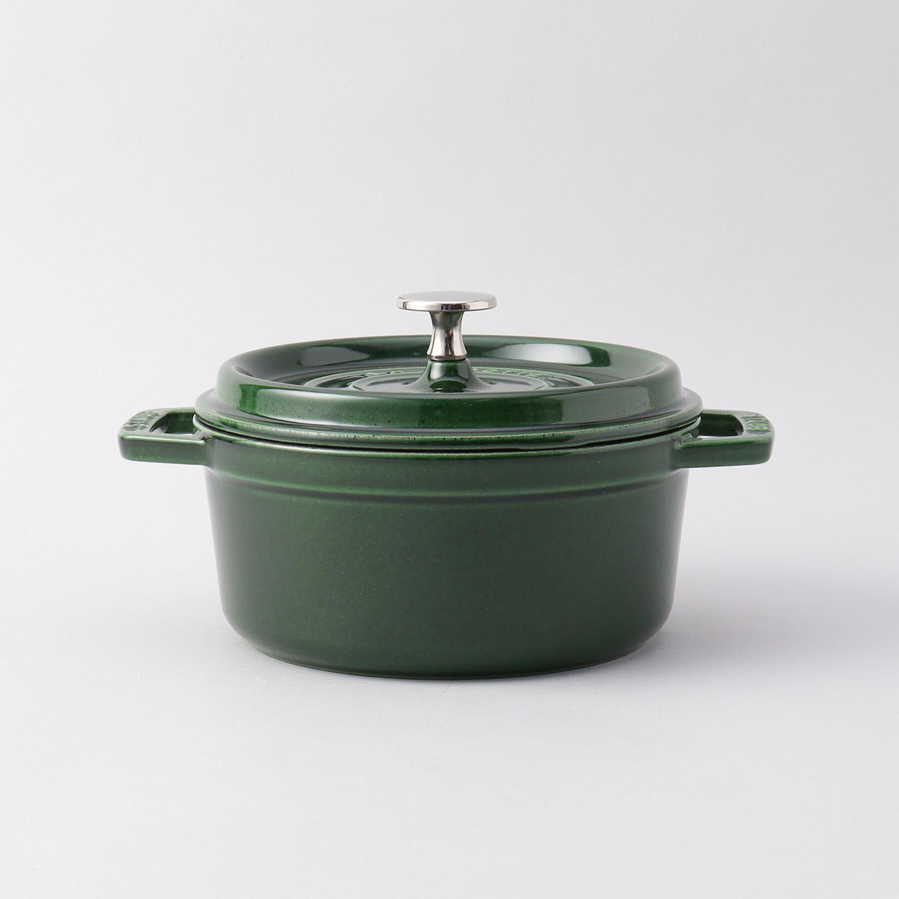 212 KITCHEN STORE「ピコ・ココット ラウンド 18cm バジルグリーン ＜Staub ストウブ ＞」|食器・キッチングッズ|