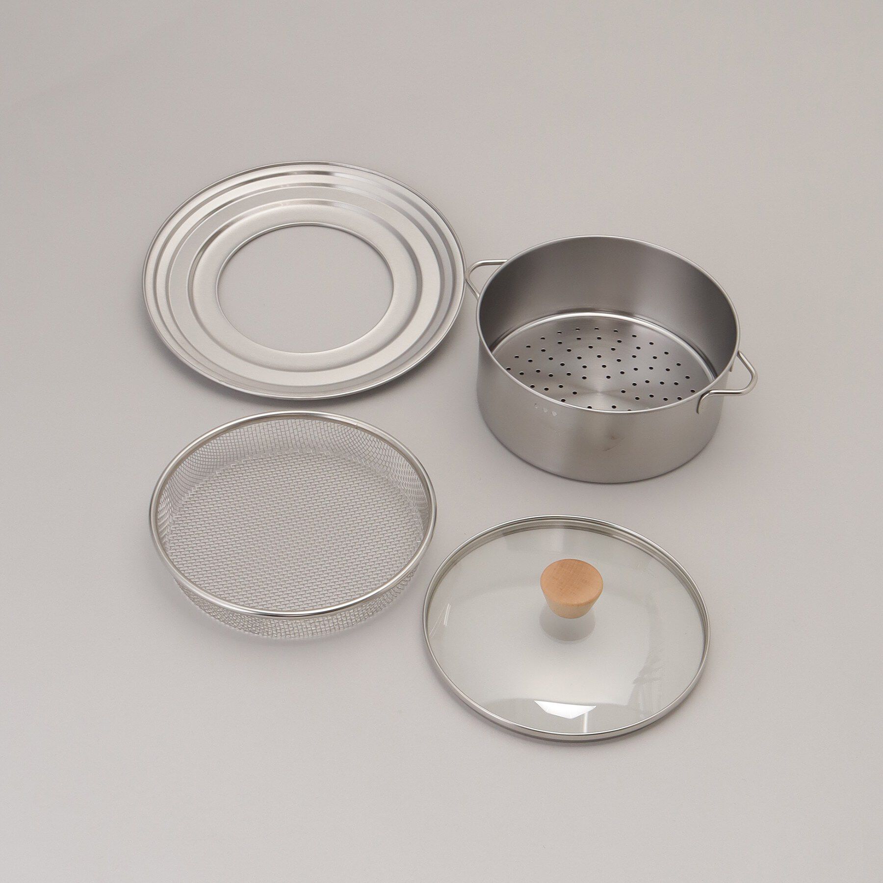 212 KITCHEN STORE「すっきり暮らす ステンレスせいろ深型 仕切有 ＜bws SELECTION＞」|食器・キッチングッズ|