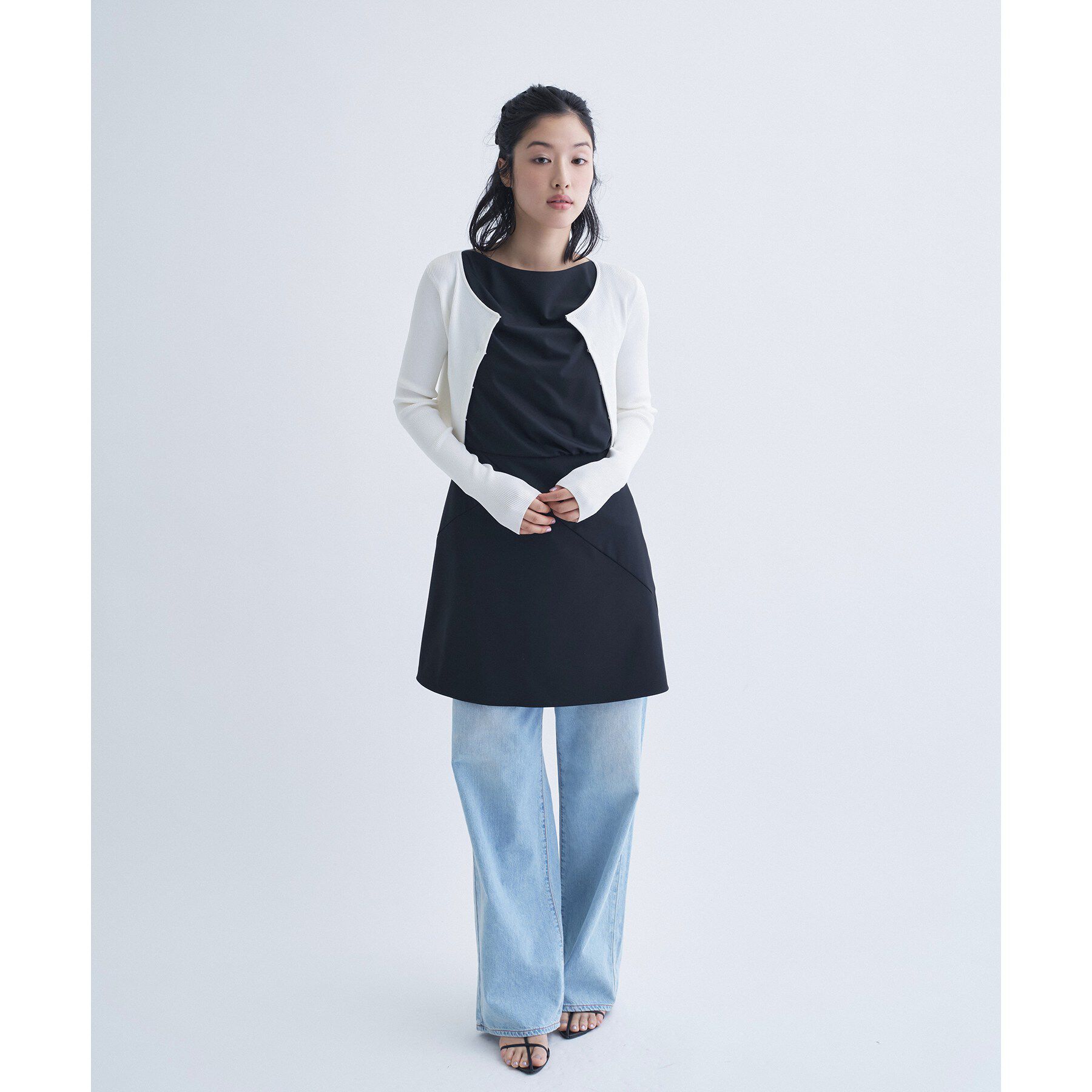CODE A「apron dress」|ワンピース|