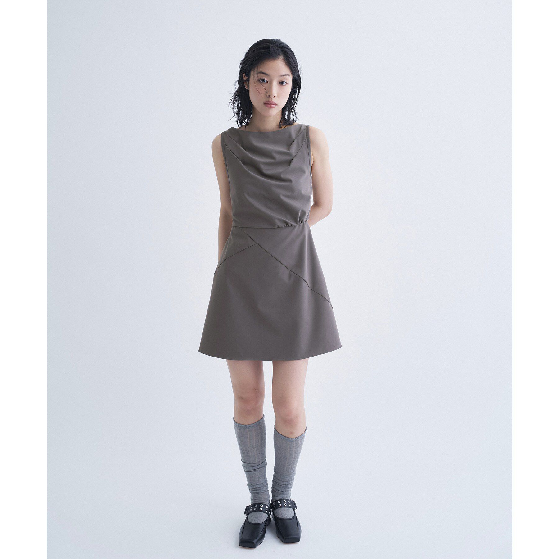 CODE A「apron dress」|ワンピース|