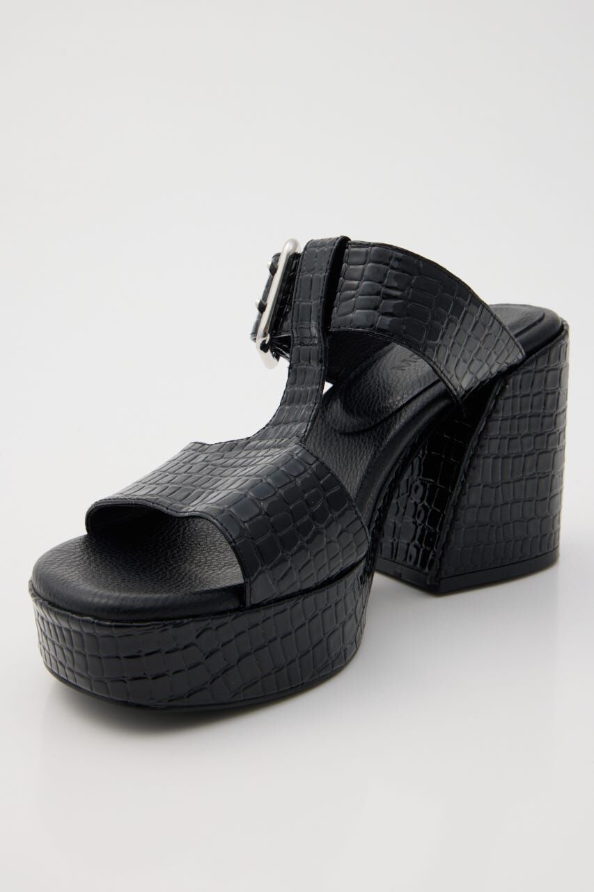MOUSSY「CROCO CHUNKY HEEL サンダル」|サンダル|