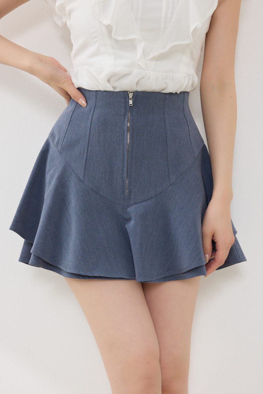 rienda「レイヤードヘムコルセットスコートショートパンツ」|その他|BLU