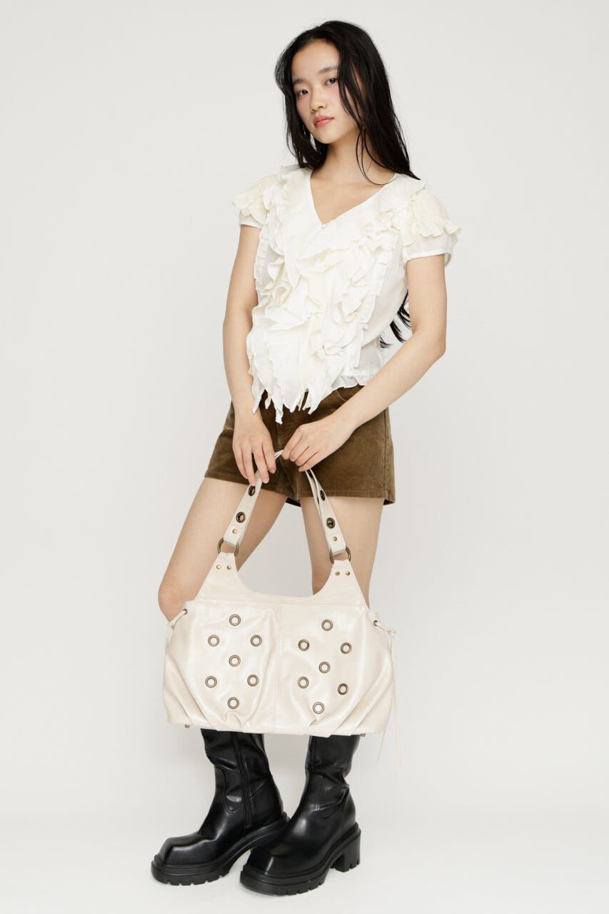 SLY「MIX FRILL COMPACT ブラウス」|シャツ・ブラウス|