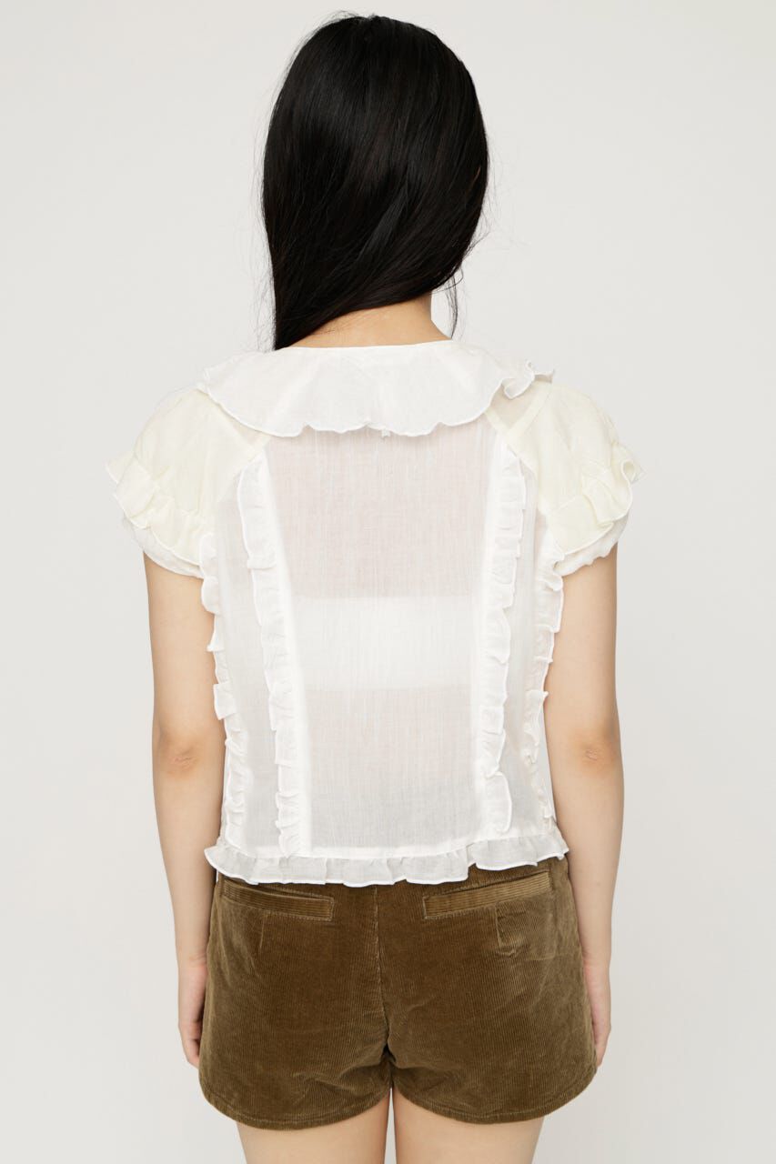 SLY「MIX FRILL COMPACT ブラウス」|シャツ・ブラウス|
