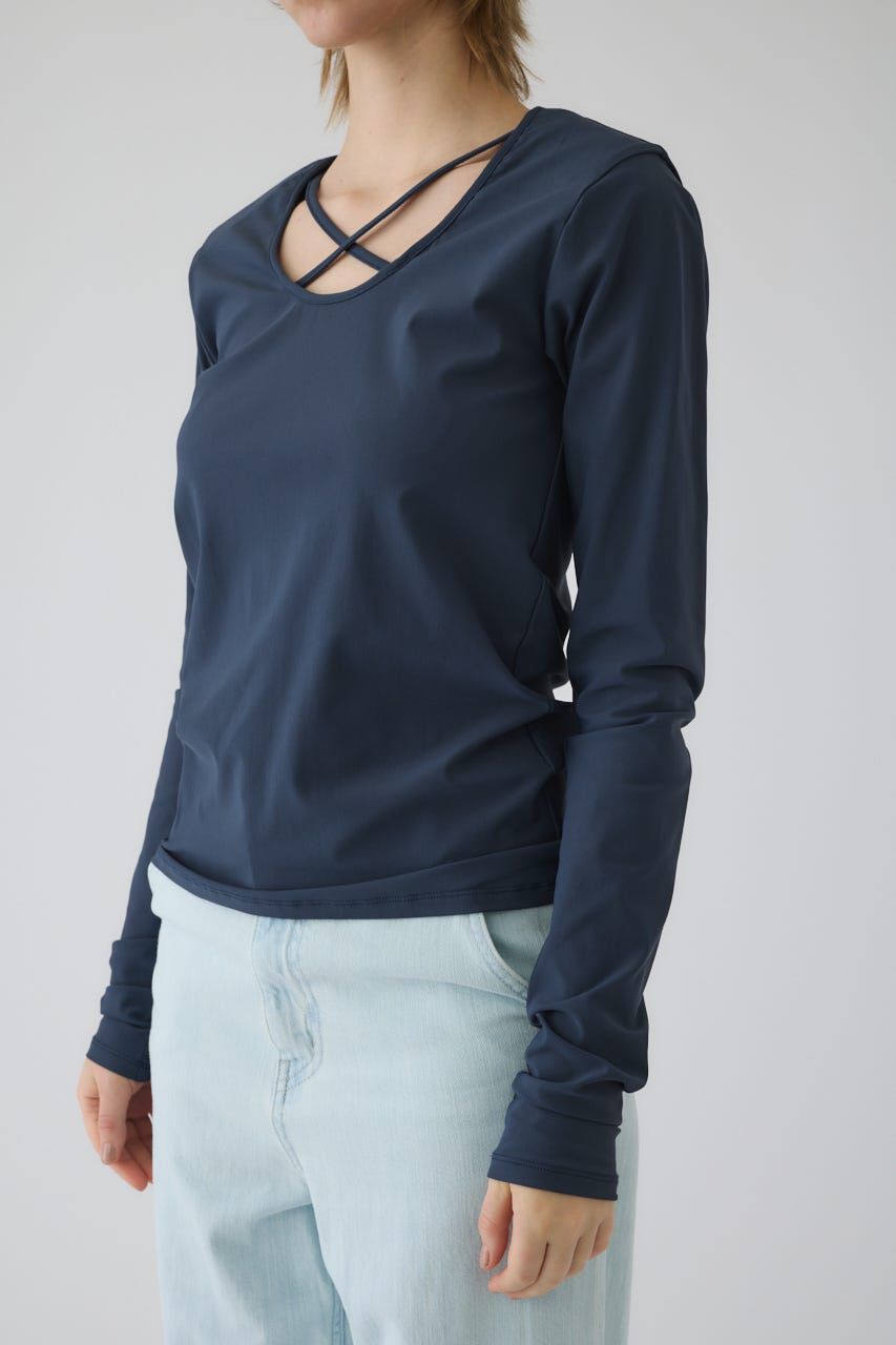 RIM.ARK 「Cross strap skin tops」|Tシャツ・カットソー|