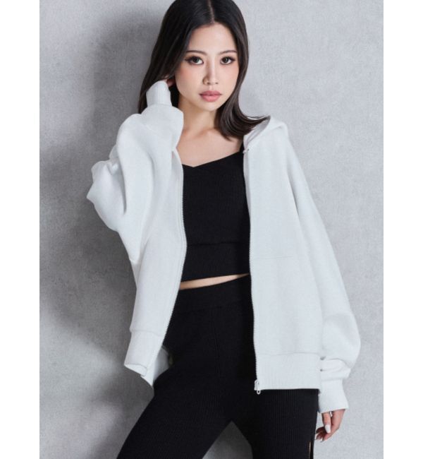 GYDA「GYDA LOOSEスウェットZIP UPパーカー」|パーカー|