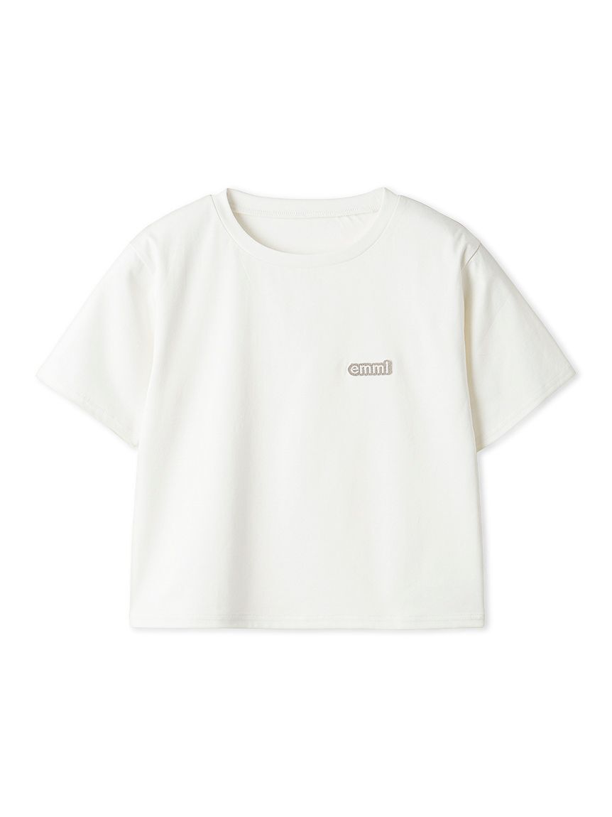 emmi atelier「emmiロゴコンパクトTシャツ」|Tシャツ・カットソー|