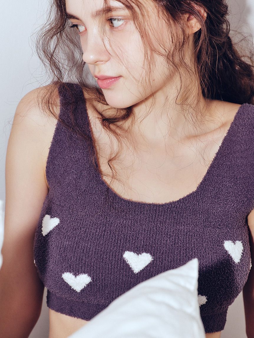 gelato pique Sleep「【ONLINE限定】【Sleep】ハートジャガードナイトブラ」|インナー|GRY