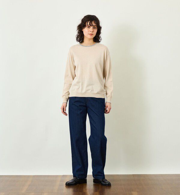 MACKINTOSH PHILOSOPHY「GREY LABEL バイカラークルーネックニット」|ニット・セーター|
