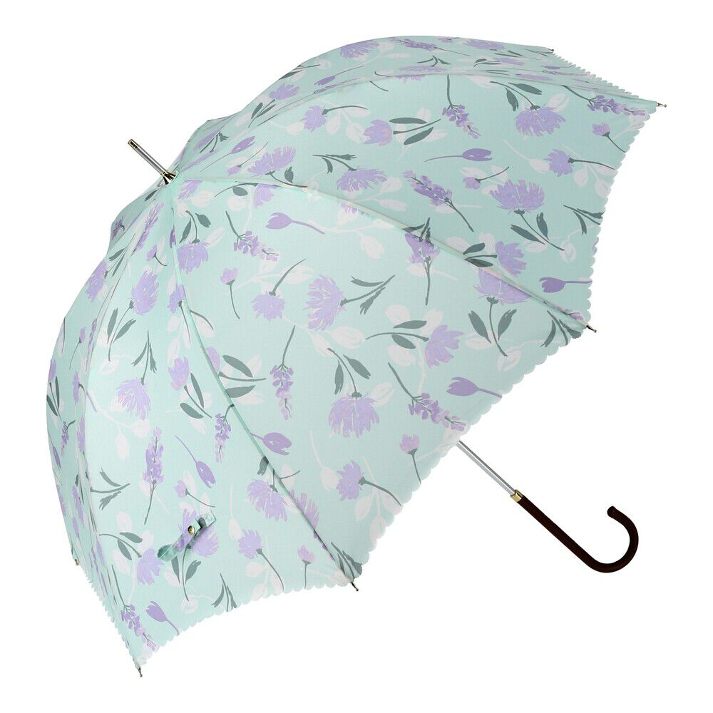 BACKYARD FAMILY「ニフティカラーズ 長傘 通販 nifty colors 傘 レディース 手開き 58cm 雨傘」|傘|グリーン1