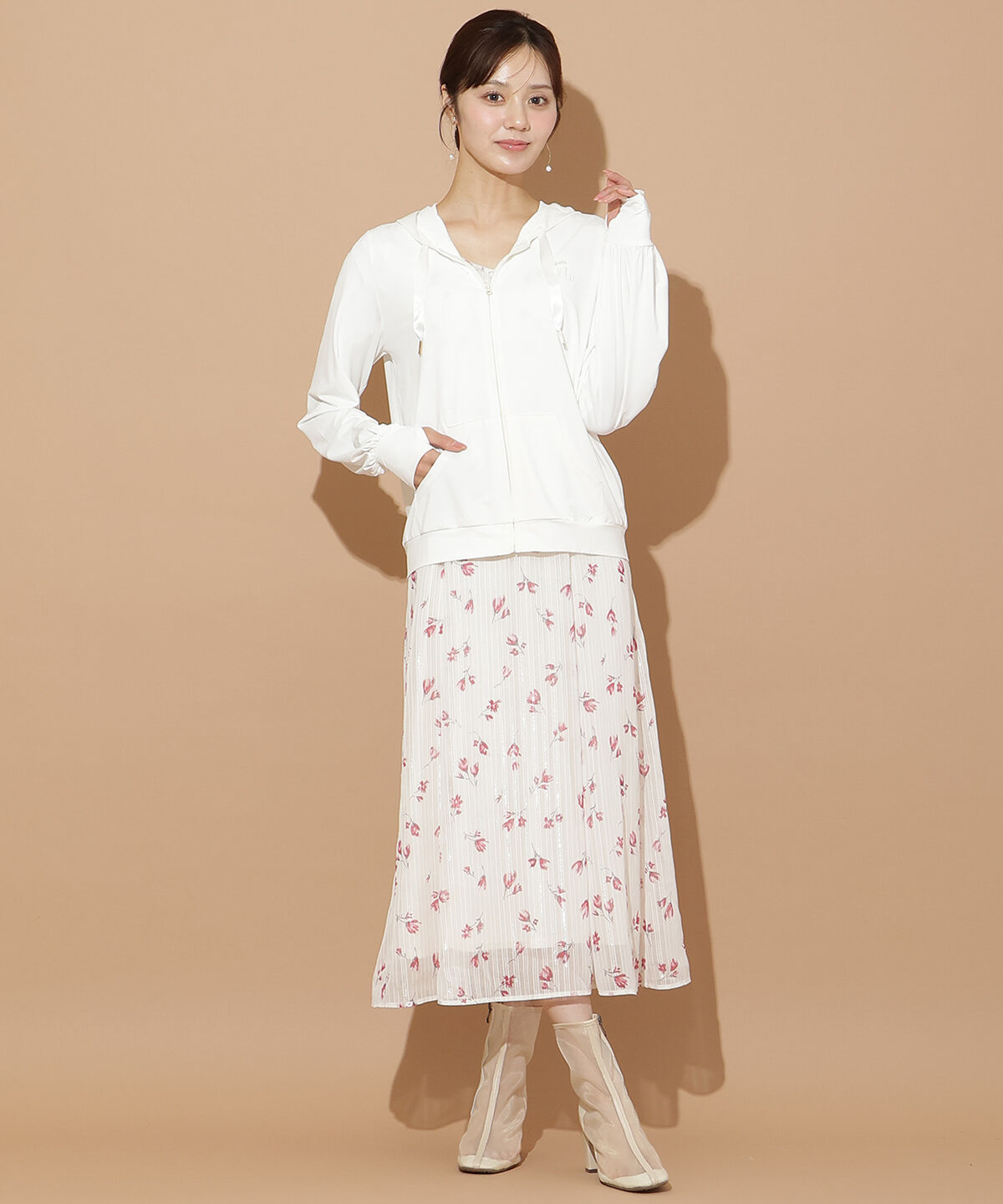 WILLSELECTION「パール刺繍UVカット機能パーカー」|パーカー|