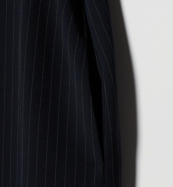 UNITED ARROWS「Drapy ピンストライプ ショートスリーブ ワンピース ‐ウォッシャブル‐」|ワンピース|