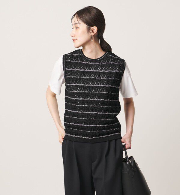 UNITED ARROWS「YTM ラメ ベスト ‐ウォッシャブル‐」|ベスト・ジレ|