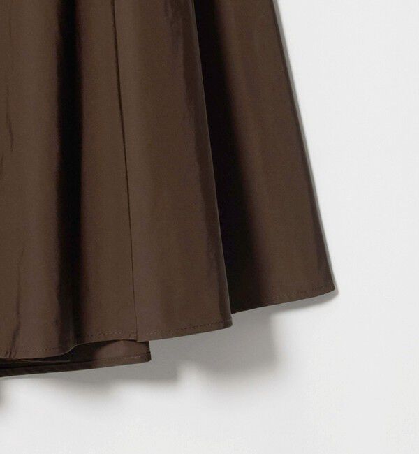 UNITED ARROWS「タフタ ジップ フレアスカート ‐ウォッシャブル‐」|フレア|