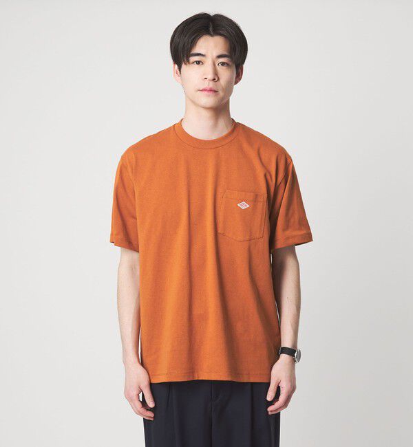 UNITED ARROWS green label relaxing「＜DANTON＞ロゴ ポケット ソリッド Tシャツ」|Tシャツ・カットソー|