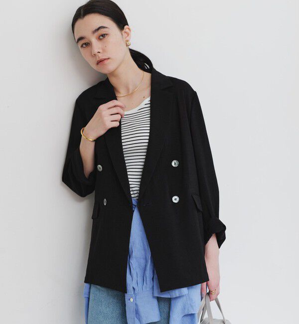UNITED ARROWS green label relaxing「【結論シリーズ】シアーエアジャケット  マシンウォッシャブル 接触冷感 通気性」|テーラードジャケット|