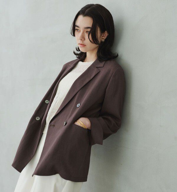 UNITED ARROWS green label relaxing「【結論シリーズ】シアーエアジャケット  マシンウォッシャブル 接触冷感 通気性」|テーラードジャケット|