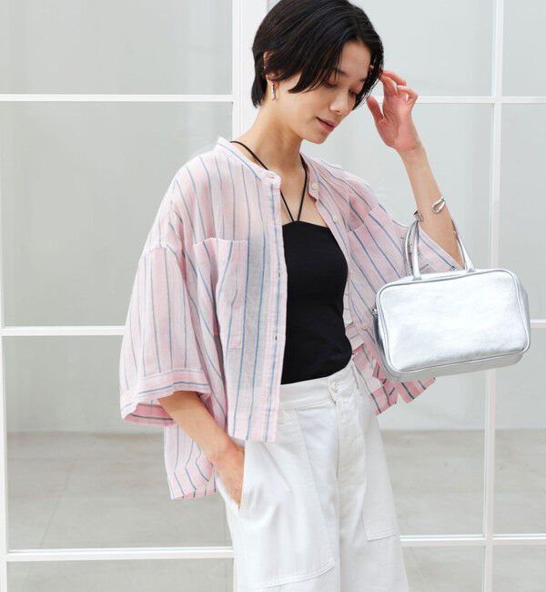 UNITED ARROWS green label relaxing「100/2 ポケット ストライプ シャツ」|シャツ・ブラウス|