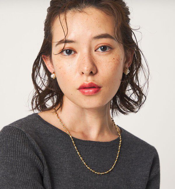 UNITED ARROWS green label relaxing「Wrap フェイクパール イヤリング」|イヤリング|
