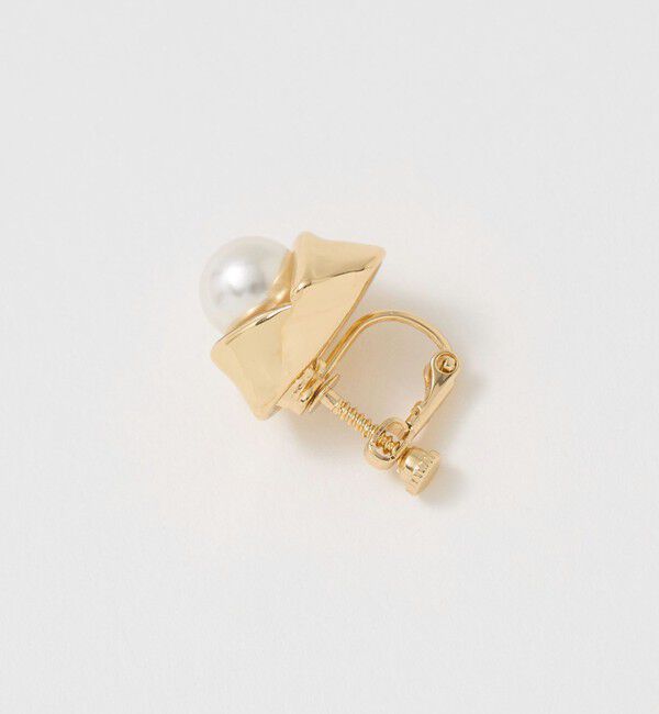 UNITED ARROWS green label relaxing「Wrap フェイクパール イヤリング」|イヤリング|