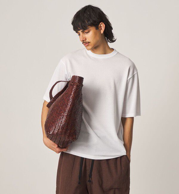 STEVEN ALAN「＜Steven Alan＞ アイレットメッシュ クルーネック Tシャツ」|Tシャツ・カットソー|