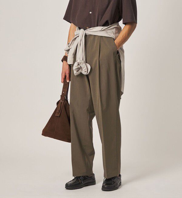 STEVEN ALAN「＜Steven Alan＞ RENURMY アウト ワンプリーツ スラックス」|スラックス|
