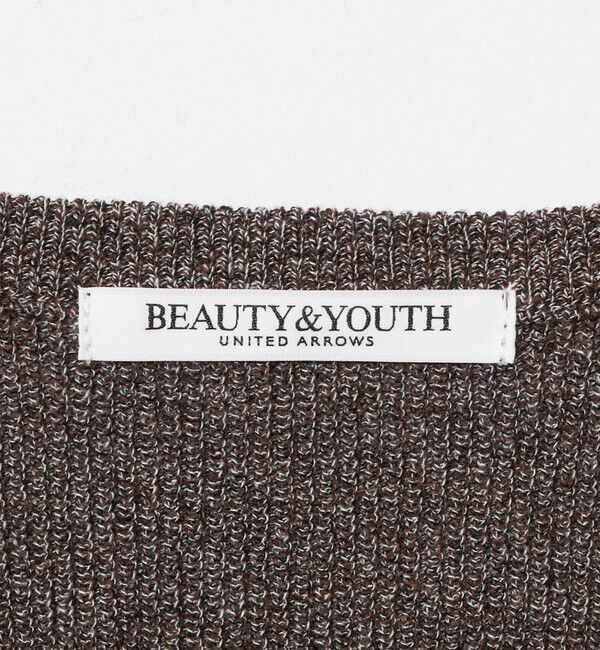 BEAUTY&YOUTH UNITED ARROWS「コットン ジップ クルーネック カーディガン ウォッシャブル」|カーディガン|